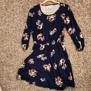 Floral Navy Dress
